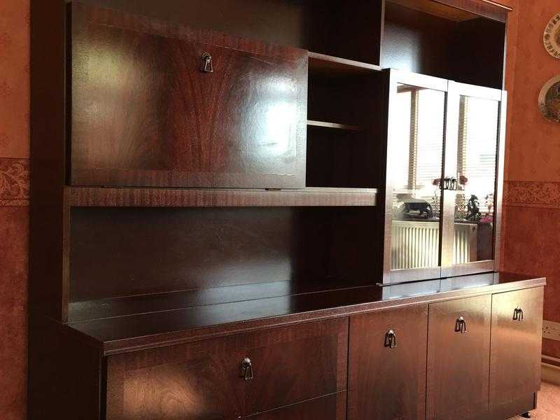 Mahogany wall unitdisplay cabinet