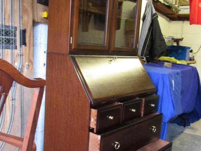 mahogany writing bureau