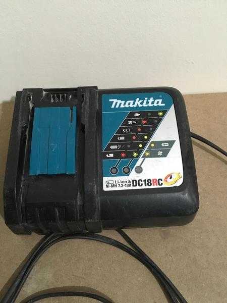 MAKITA DC18RC 7.2-18 volt battery charger.