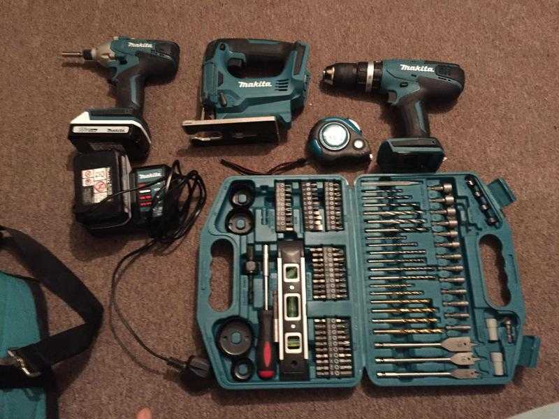 Makita G Series Cordless 18V Power Tool Triple Kit.