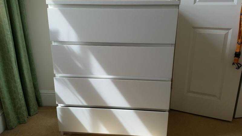 MALM Chest of 4 Drawers - White