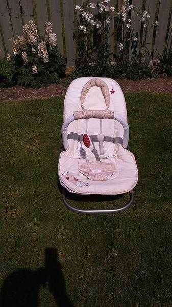 Mammas amp Pappas baby bouncer excellent condition complete with mobiles and head rest