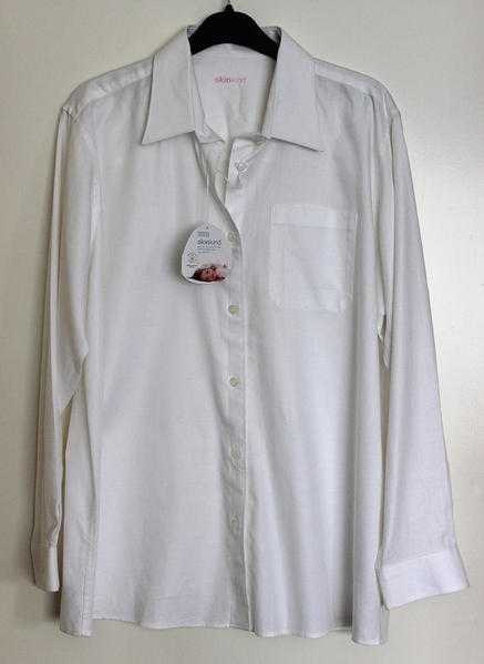 MampS men039sboy039s skin kind white shirt chest 99 cm 39in for sensitive skin