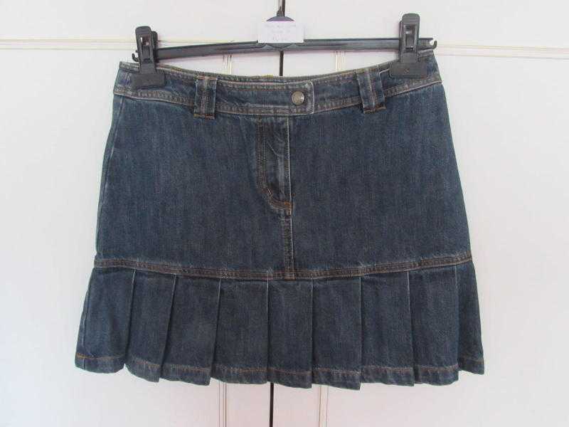 MampS Per Una blue denim short skirt size 10