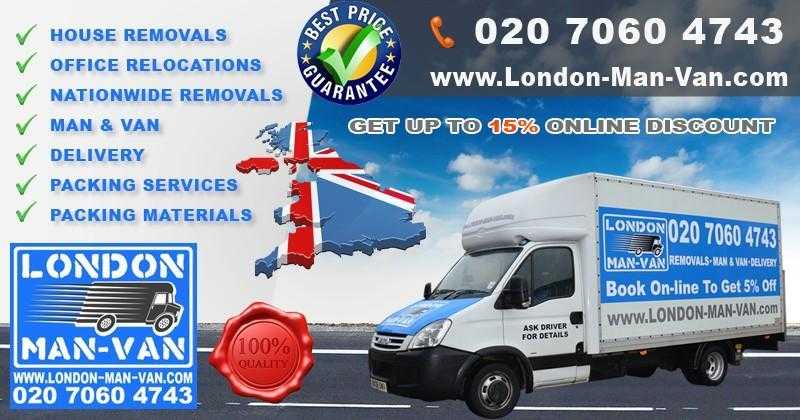 Man and Van Hire in London House Moving companies in London  Removals boxes and Packing services.