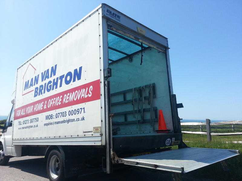 Man and van removals Brighton , call 07703 000971 large Luton with tail lift. 1-3 man teams.