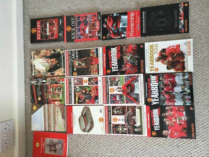 Manchester United yearbooks.