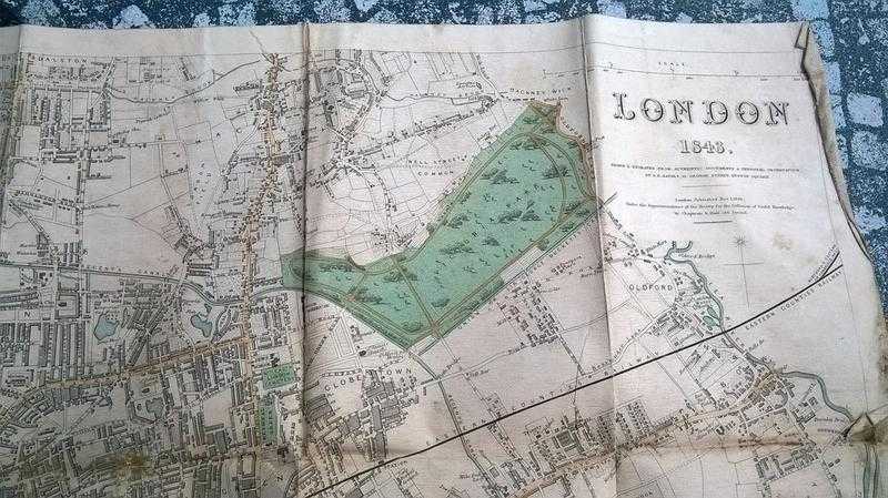 Map of London dated 1843