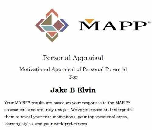 MAPP career motivation and aptitude test