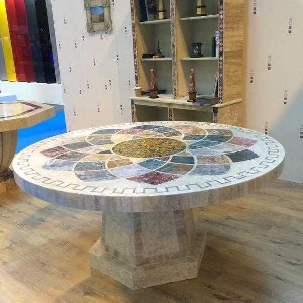 Marble round table