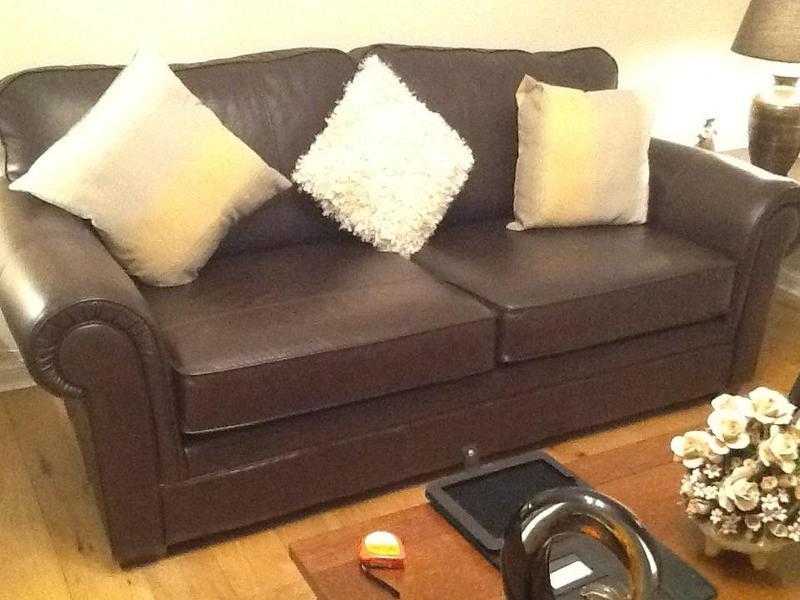 Marks and Spencer leather sofa