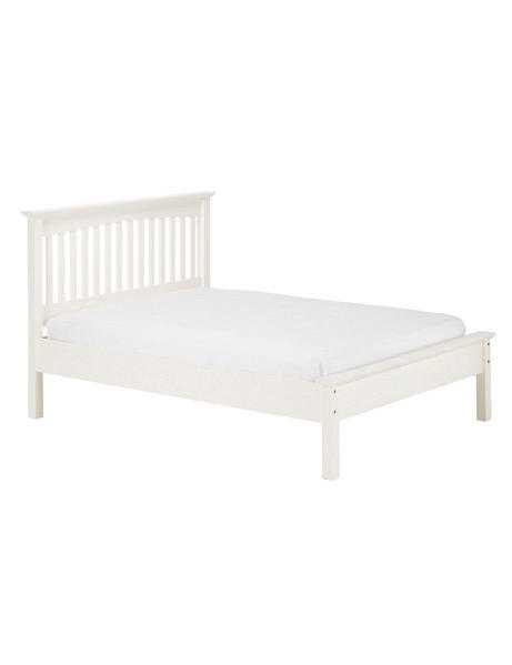 Marks and Spencer White Wooden Double Bed Frame in Fantastic Condition