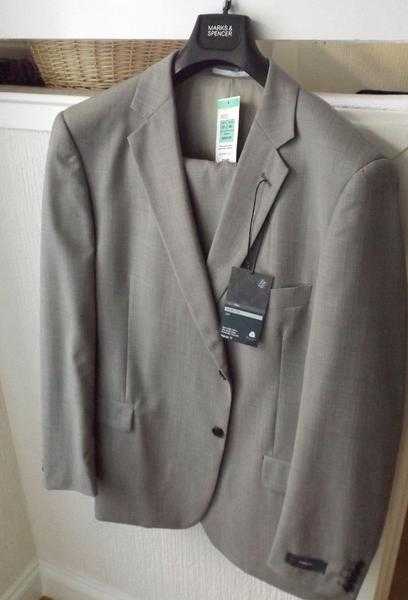 Marks and Spencers mens suit BNWT color neutral (grey). RRP 179.00