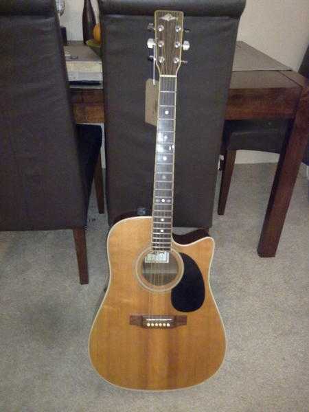 MARLIN Acoustic  Elec Cut Away body 6 string RH Player Guitar vgc