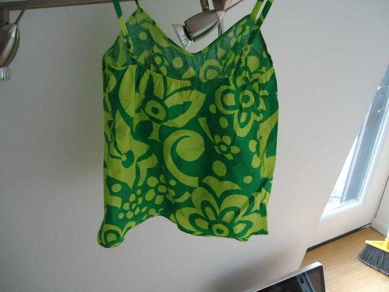 Marni Bright Green amp Yellow Tank Top UK XS...UNWORN (ORIGINAL) FREE POSTAGE