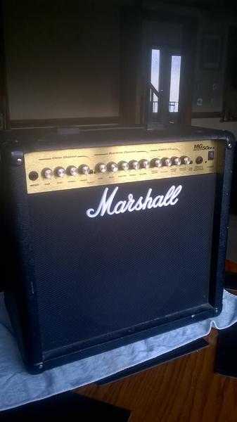 Marshall MG50DFX combo  combination amplifier, hardly used and in very good condition indeed