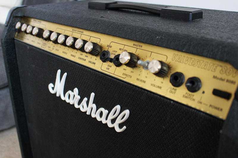Marshall Valvestate 8080 guitar amp with channel switch