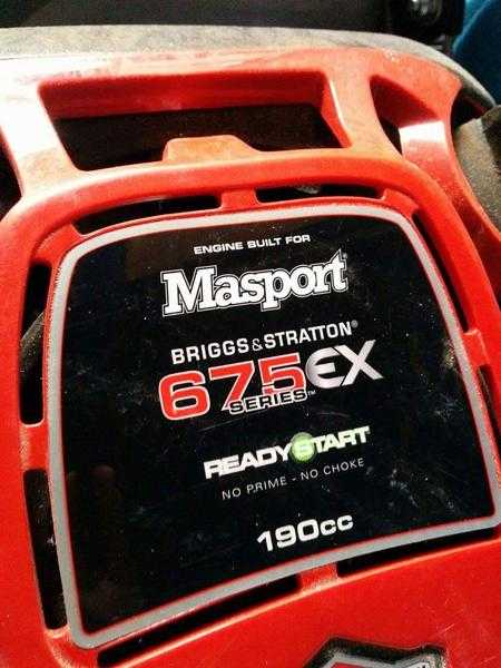 MASPORT MOWER USED TWICE BASICALLY BRAND NEW