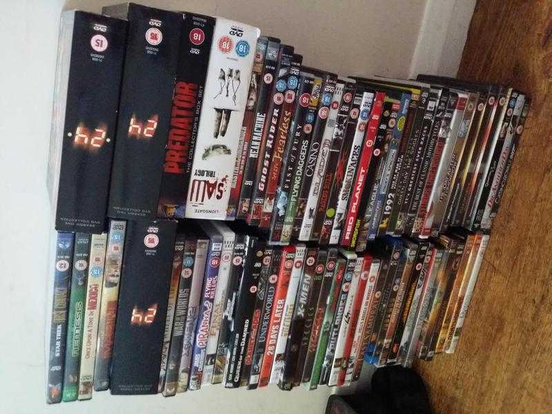 Massive dvd collection, 64 dvds plus box sets