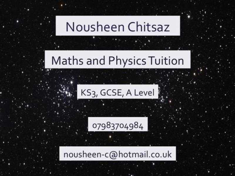 MATHS and PHYSICS Tutor A Level, GCSE, KS3. Brighton, Hove and Portslade