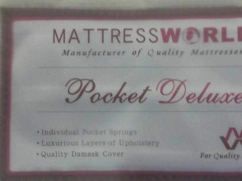 MATTRESS WORLD  SINGLE 3039  DELUXE POCKET SPRING MATTRESS