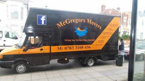 MCGREGORS MOVERS MAN AND VAN HOUSE REMOVALS CHEAP FULLY INSURED