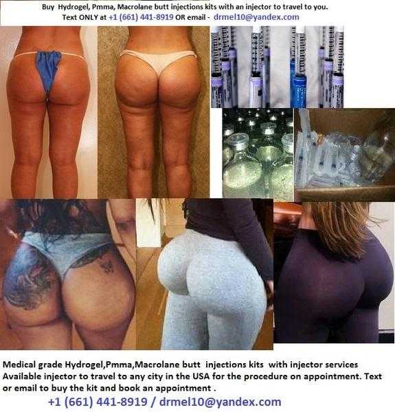 Medical Grade Hydrogel, Pmma, Macrolane Butt Injections Kits with an Injector services