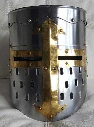 Medieval Temple Knight Armour Helmet