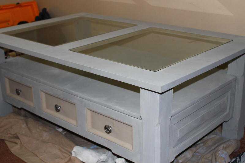 medium glass top coffee table