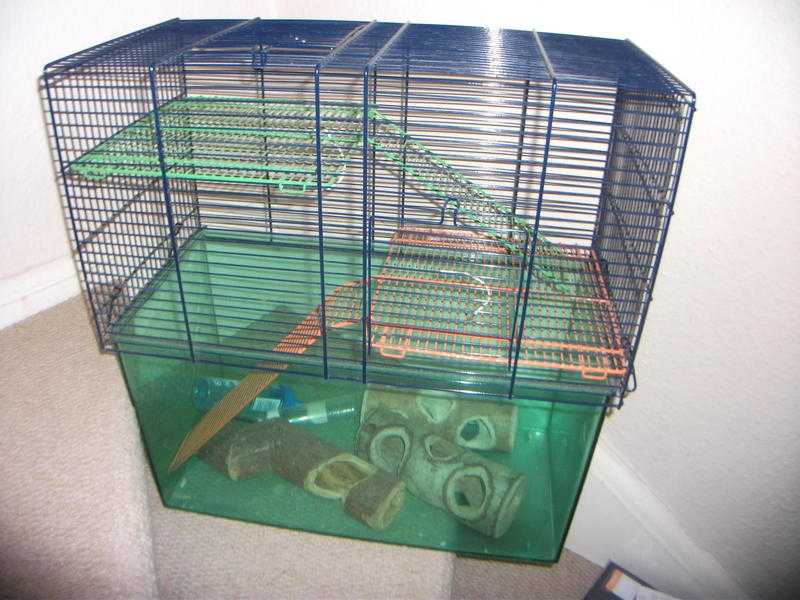 Medium sized gerbil cage