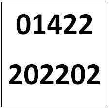 Memorable Telephone Number - Halifax 01422202202