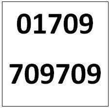 Memorable Telephone Number - Rotherham 01709709709