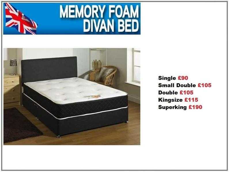 Memory Foam Divan Bed
