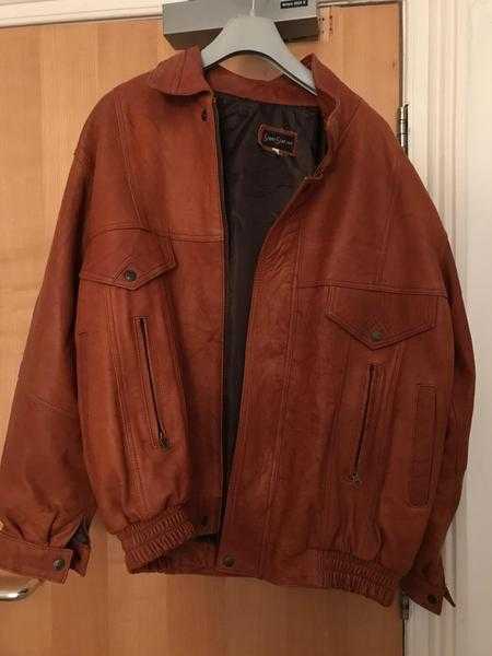 Men039s leather jacket new