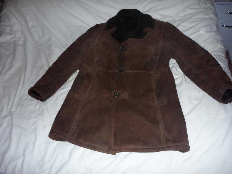 Men039s Sheepskin Coat, Brown