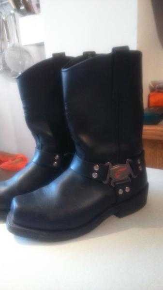 Mens biker boots