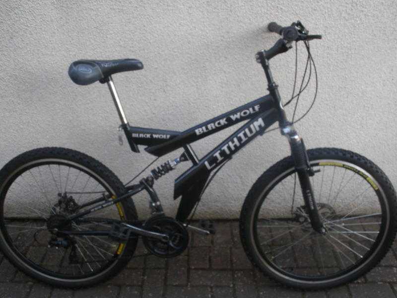 Mens Black Wolf quotLithiumquot Mountain Bike