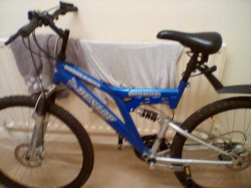 mens blue mountin bike