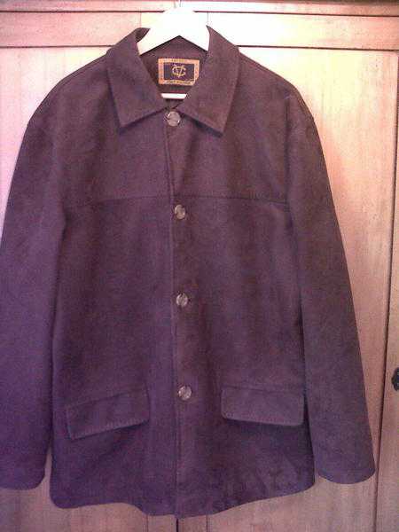 Mens Brown Suede Excellent Quality Jacket - XL