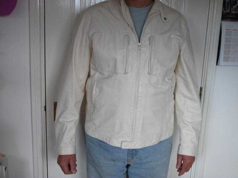 Mens Leather Blouson