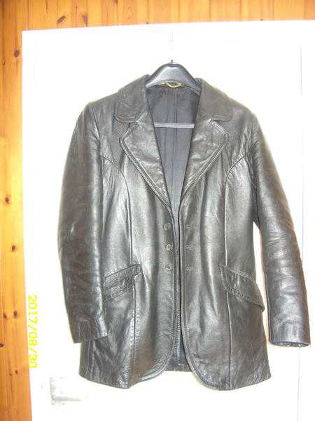 mens leather coat