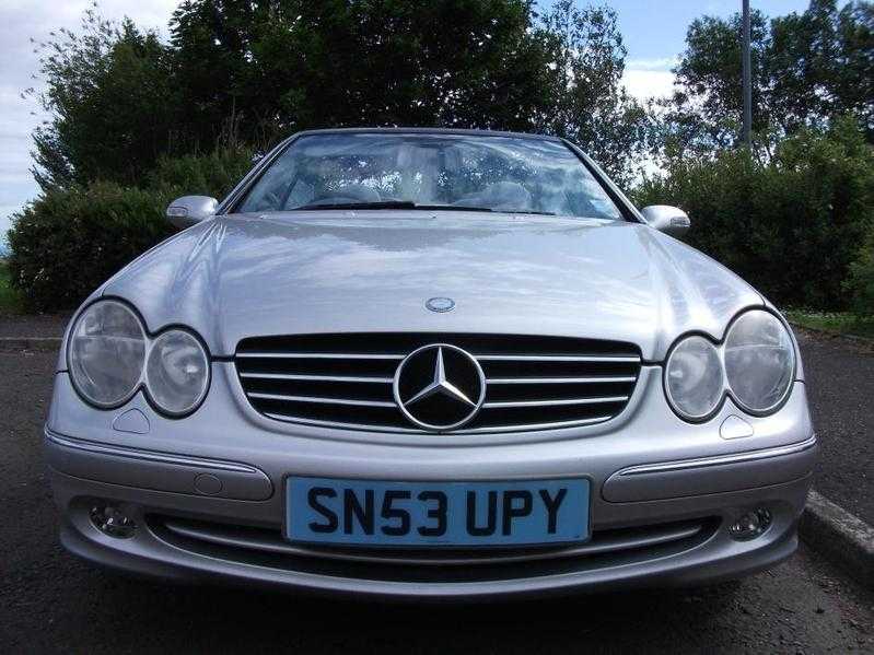 MERCEDES CLK 240 AVANTGARDE AUTO, SILVER, 2003