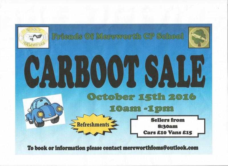 Mereworth CP School Car Boot Sale