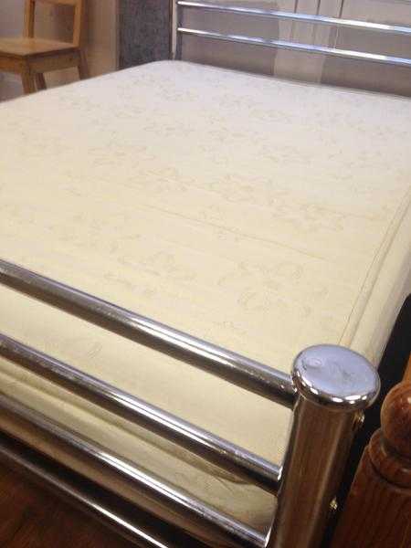 METAL BED IN DOUBLE SIZE WITH MATTRESS