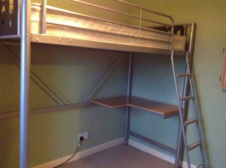 METAL FRAME HIGH BED