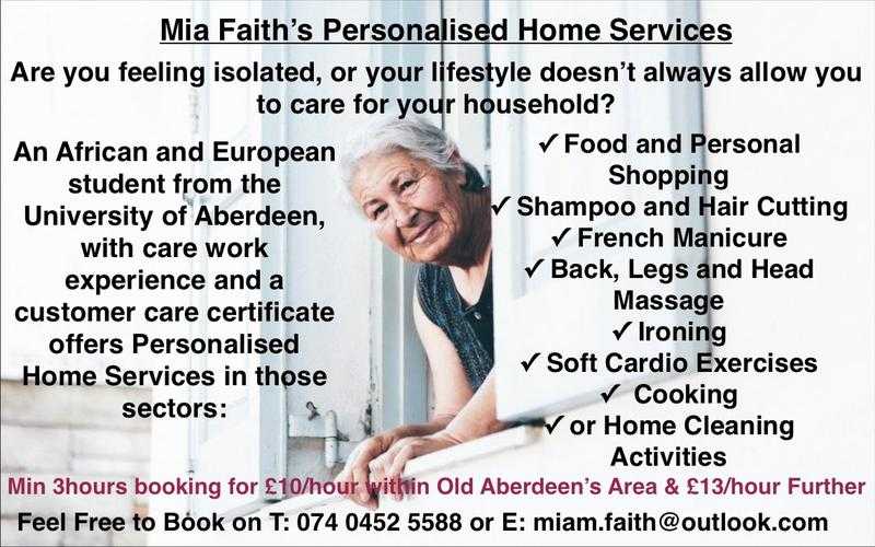 Mia Faith039s Personalised Home Services Provider
