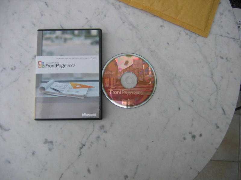 Microsoft Office FrontPage 2003 installation disc