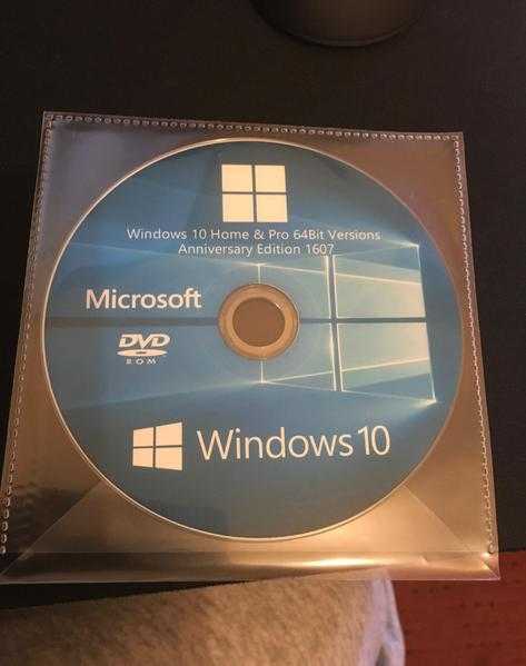 Microsoft Windows 10 Pro 64 bit plus genuine license key. DVDUSB