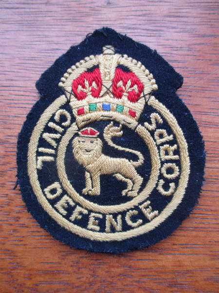 Military - 039Civil Defence Corps039 cloth patch ono