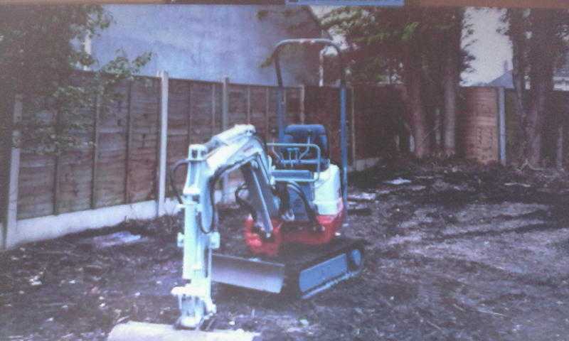 Mini Digger hire Driveways amp patios